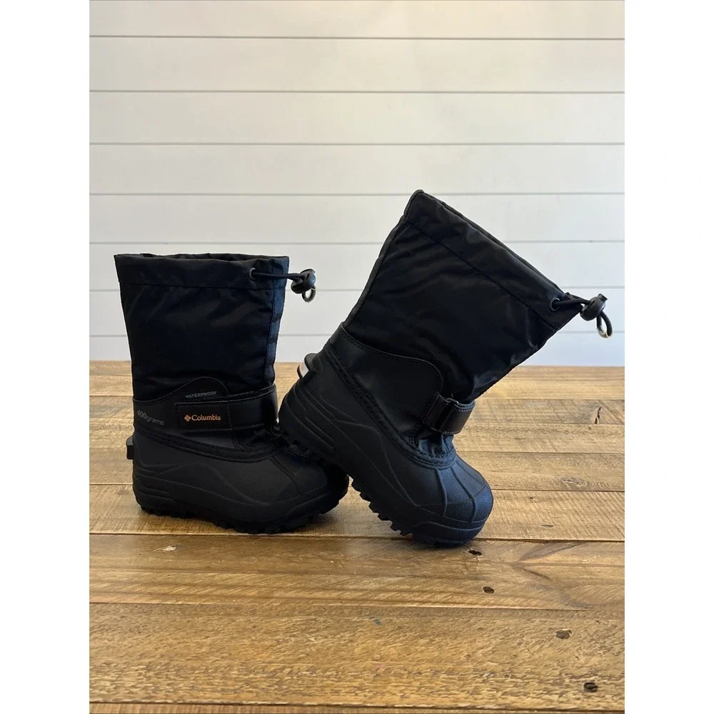Columbia toddler boys girls waterproof Boots Size 9 w/removable liner  black